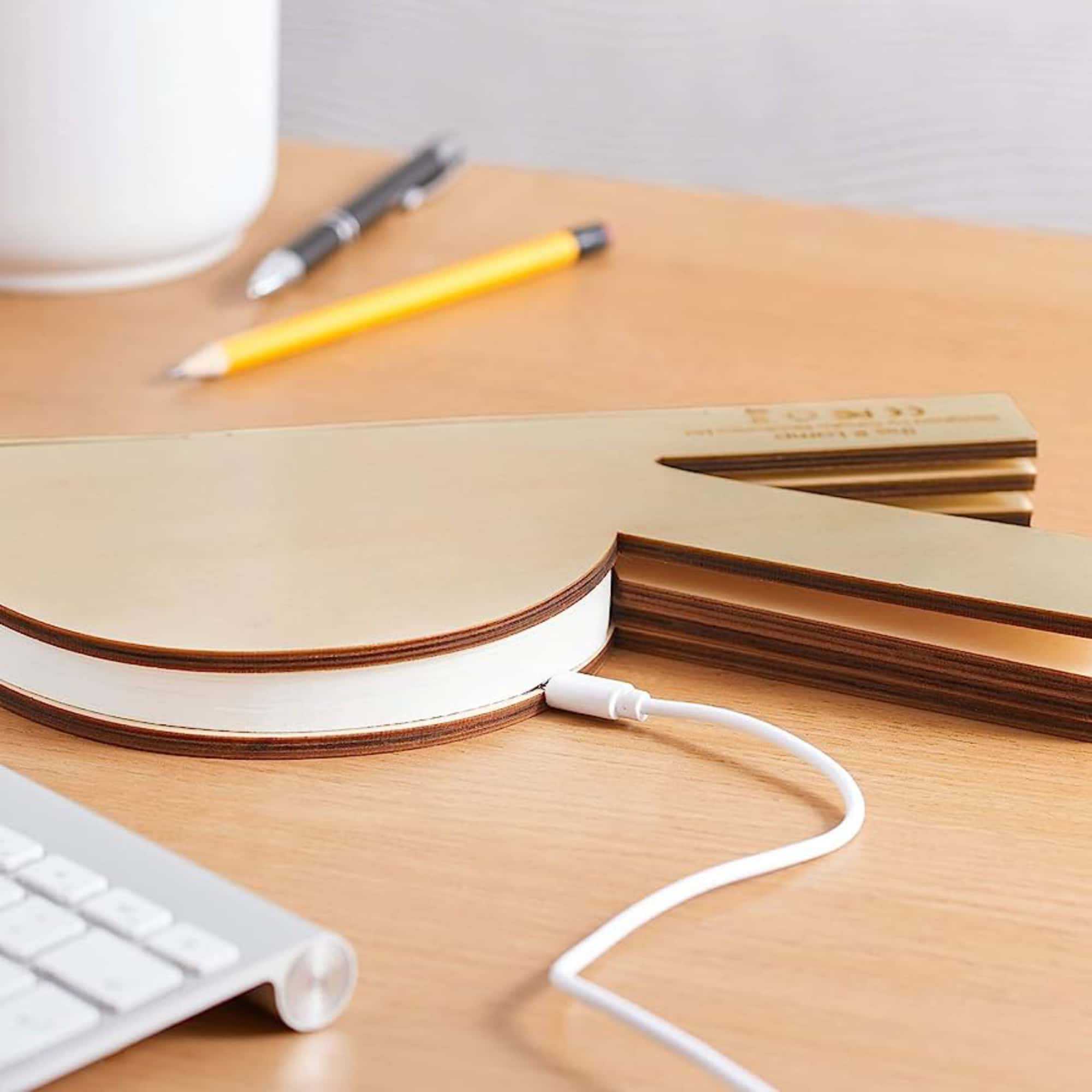 Gingko R Space Rechargeable Lamp . Maple