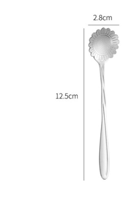 Casual Flower Stainless Steel Spoon