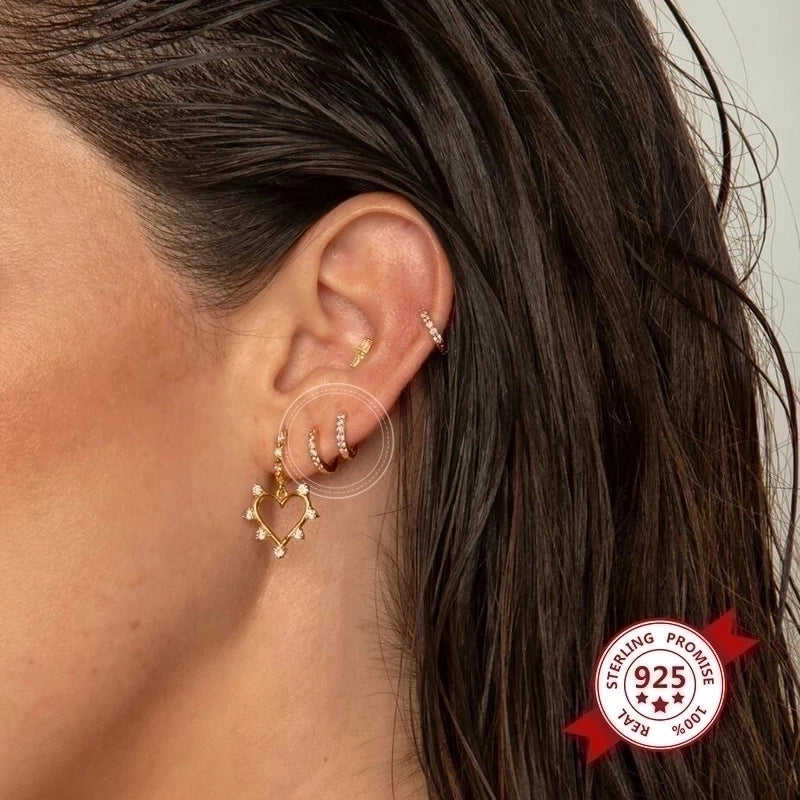 Fashion Geometric Copper Artificial Gemstones Earrings