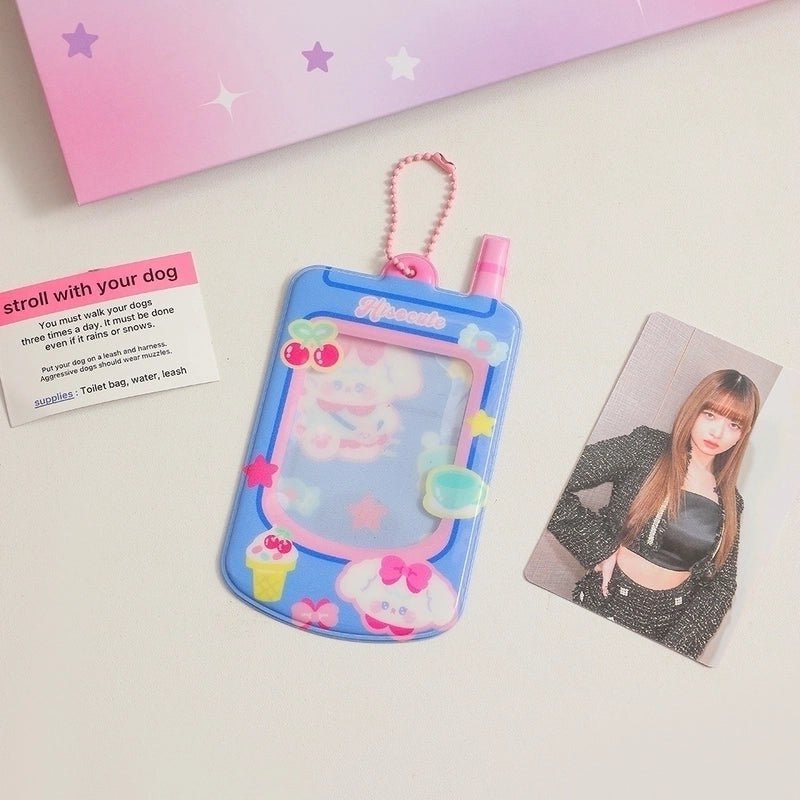 Women's Cartoon Pvc Open Card Holders