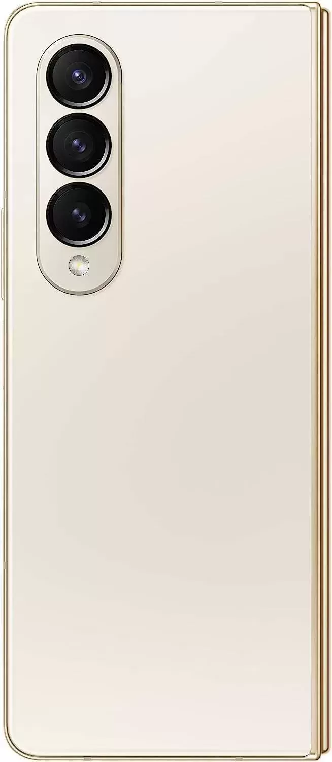 Galaxy Z Fold 4 Cell Phone, Factory Unlocked Android Smartphone, 256GB, Flex Mode, Hands Free Video, Multi Window View, Foldable Display, S Pen Compatible, US Version, 2022, Beige