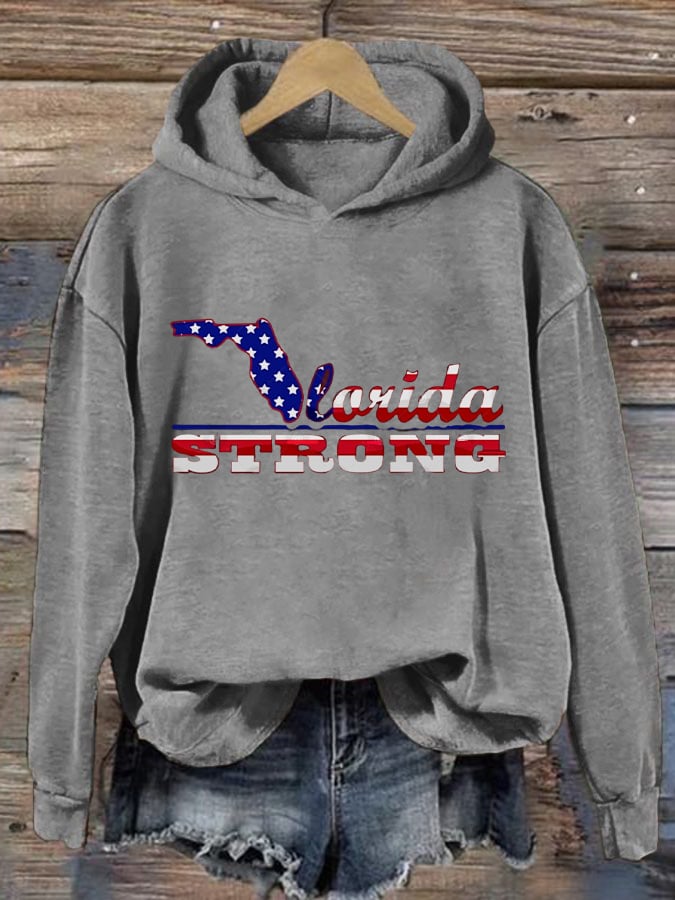 Women's Florida Strong Print Hoodie