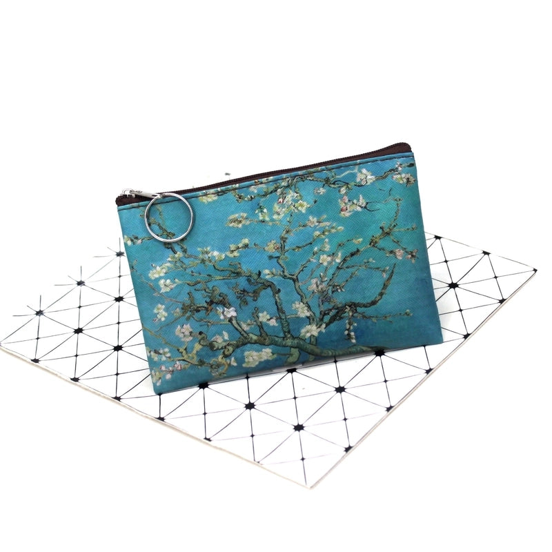 Women's Geometric Pu Leather Zipper Coin Purses