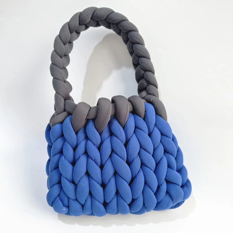 Women's Polyester Color Block Elegant Classic Style Square Open Handbag