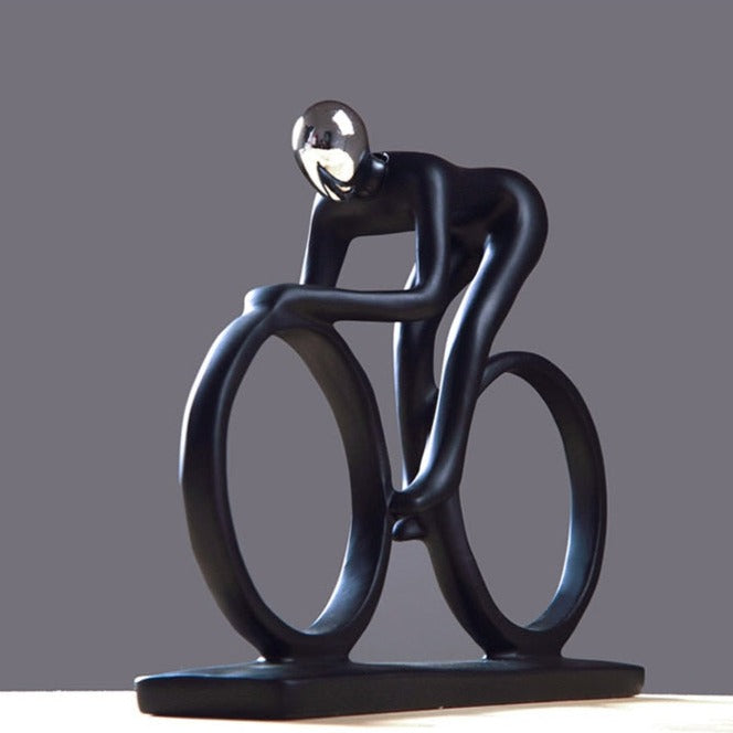 Nordic Abstract Cyclist Sculpture