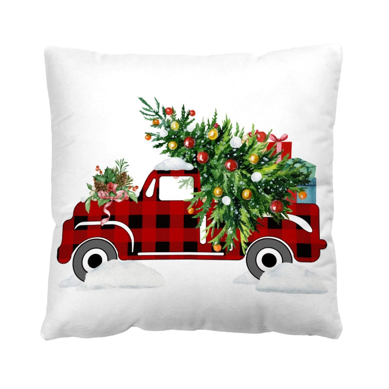 Casual Vacation Letter Short Plush Pillow Cases