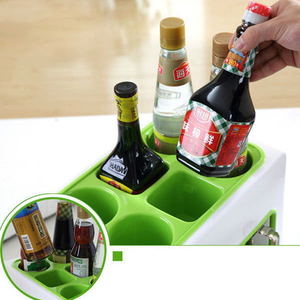 Condiment Storage Rack. Kitchen Utensils Combination Condiment Storage Box Rack