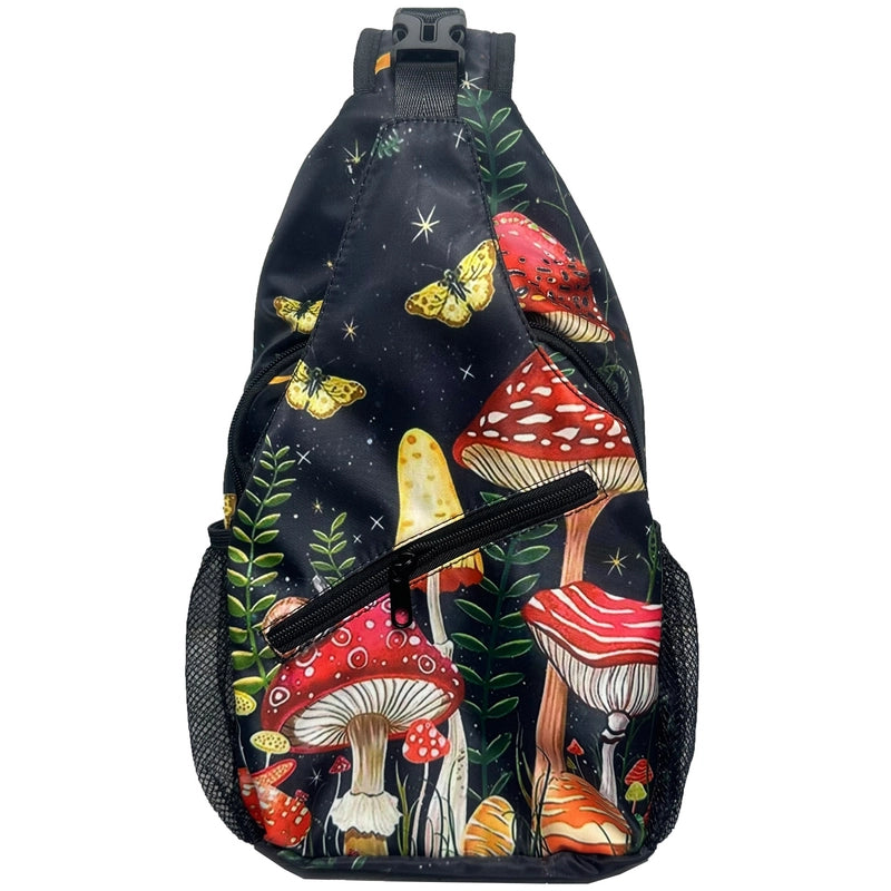 Football Chest Bag Basketball Rugby Baseball Sports Mushroom Chrysanthemum Boys And Girls Adult Shoulder Messenger Bag
