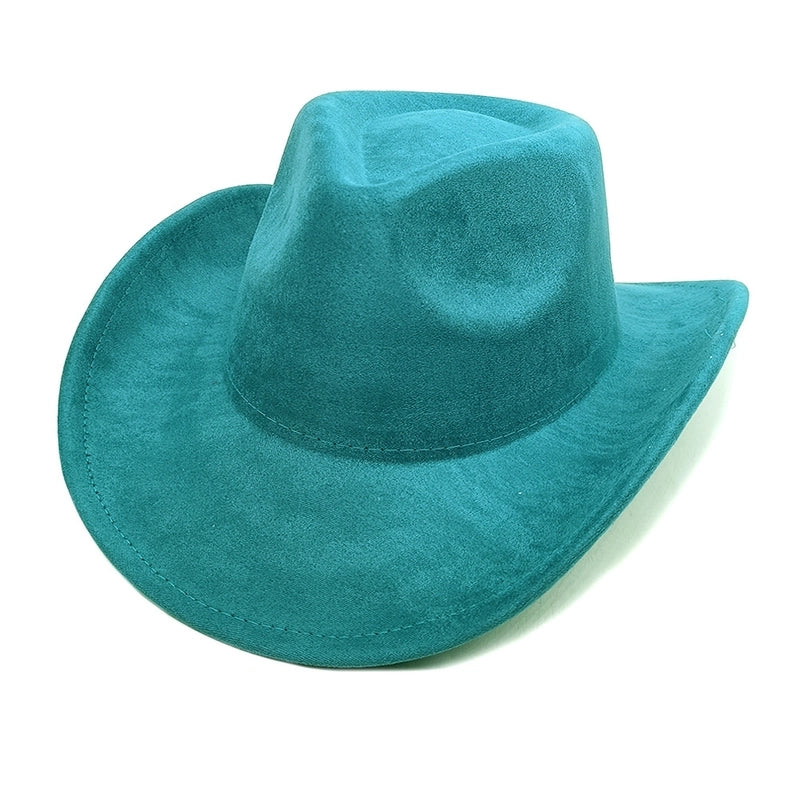 Women's Classic Style Solid Color Flat Eaves Fedora Hat
