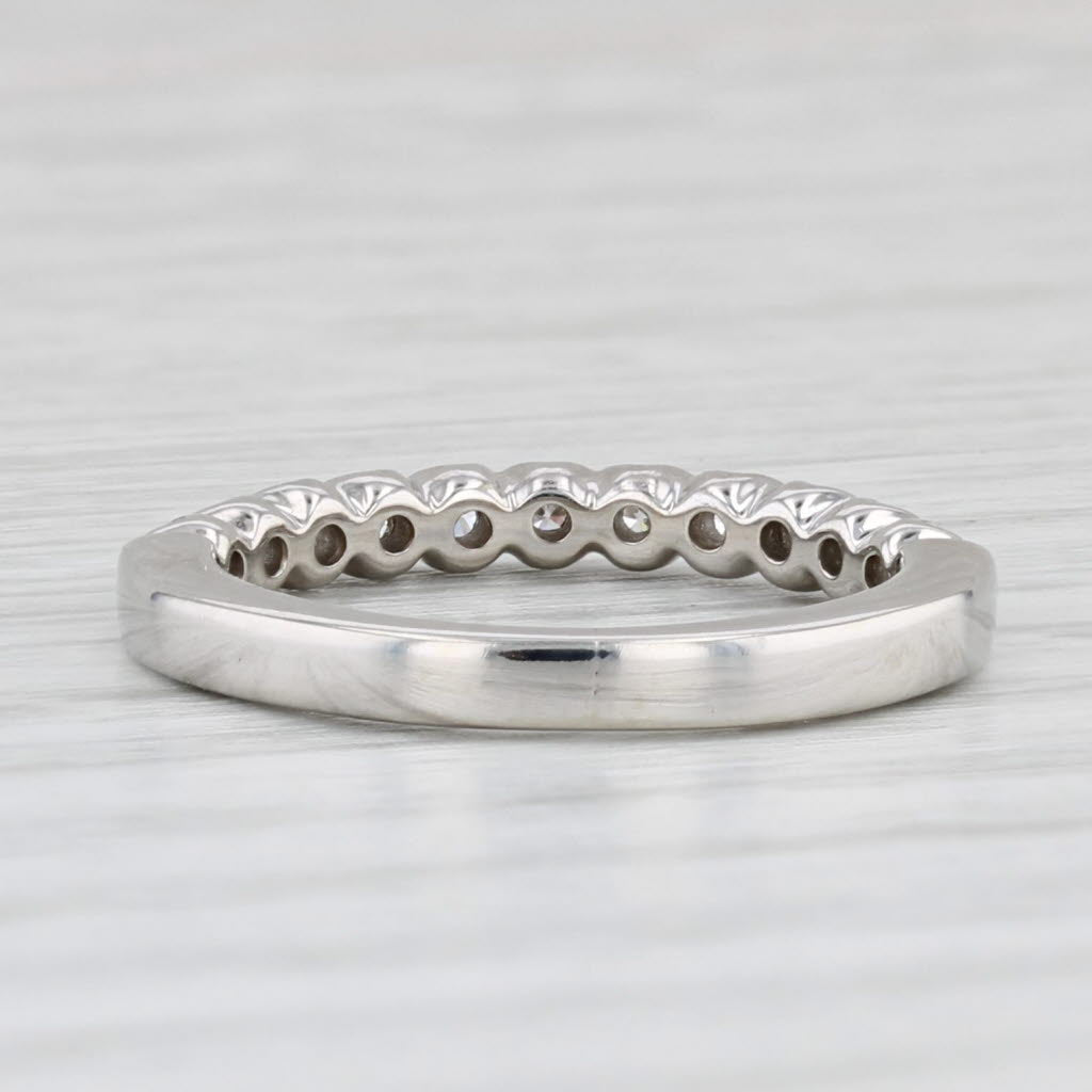 0.25ctw Diamond Stackable Ring 14k White Gold Size 4.75 Wedding Anniversary Band