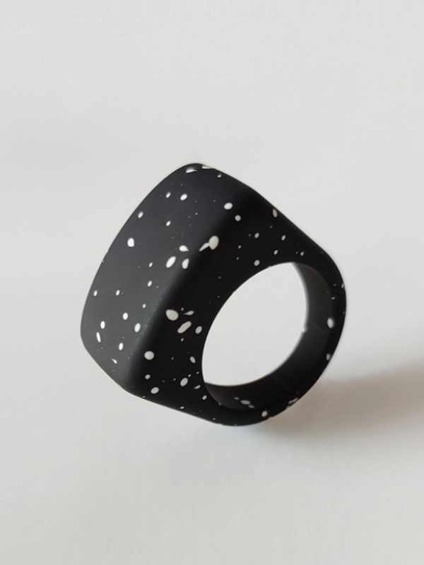 Acrylic 11 Colors Geometric Ring