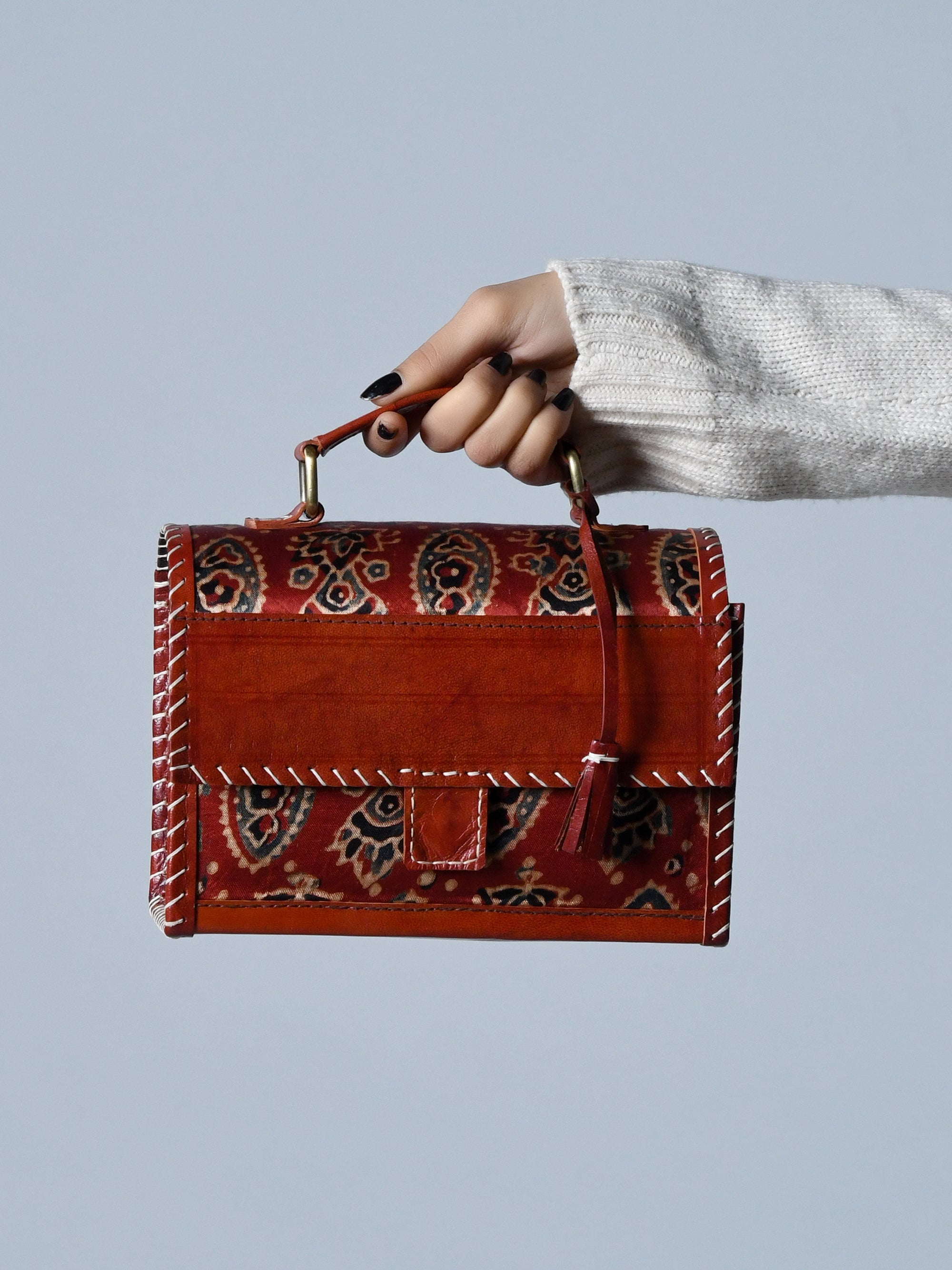 Maroon Satchel Purse