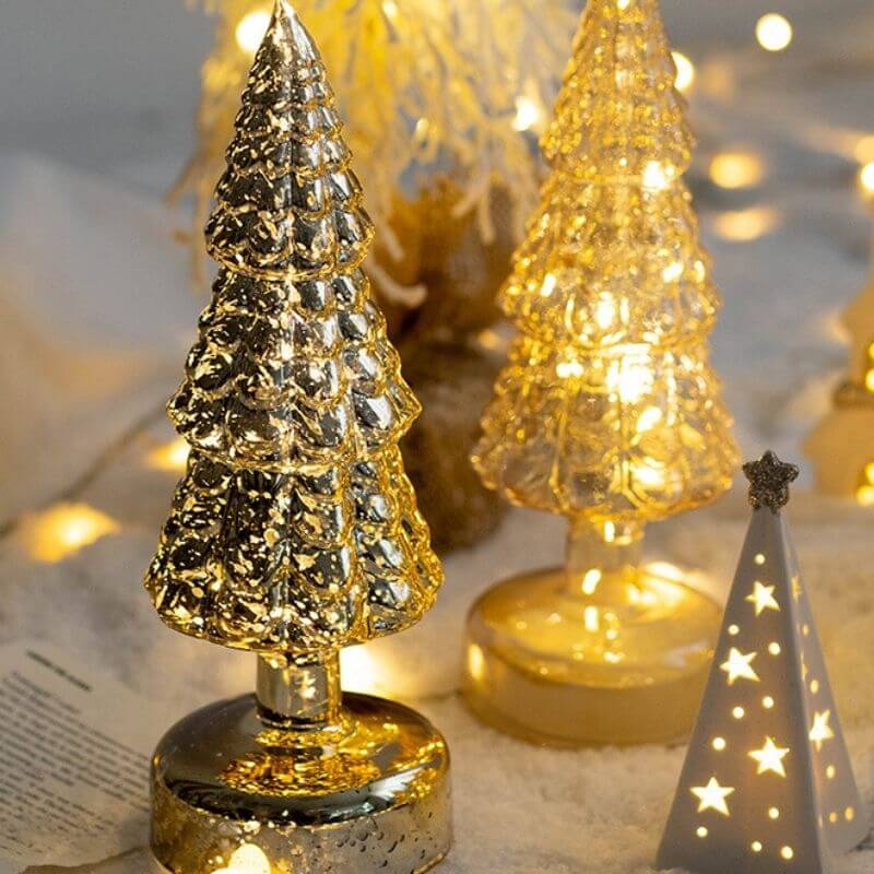 Christmas Tree Glass Decoration Night Light