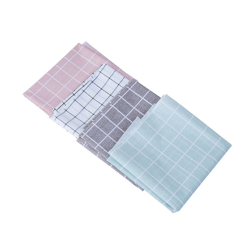 Plaid Tablecloth Waterproof Anti-scald And Oil-proof Household Rectangular Small Fresh Disposable Tablecloth  Coffee Table Tablecloth