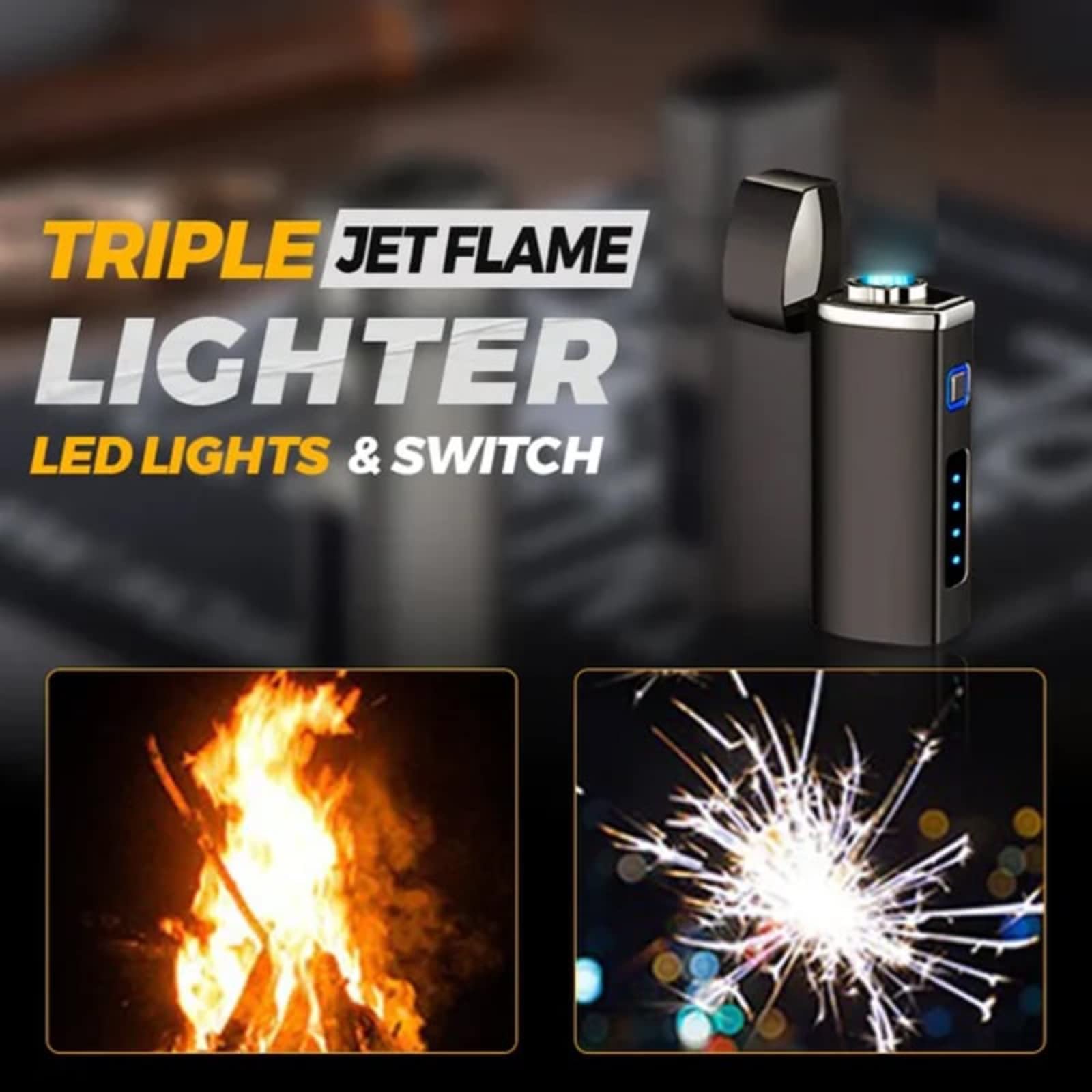 Triple Jet Flame Lighter