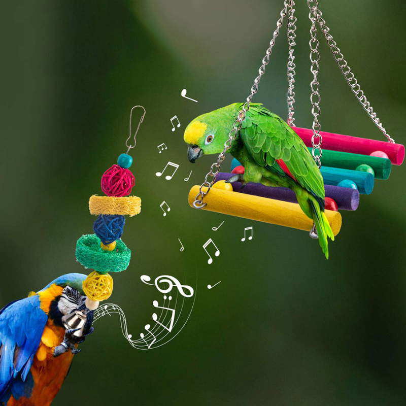 12 Pieces Birds Cage Toy