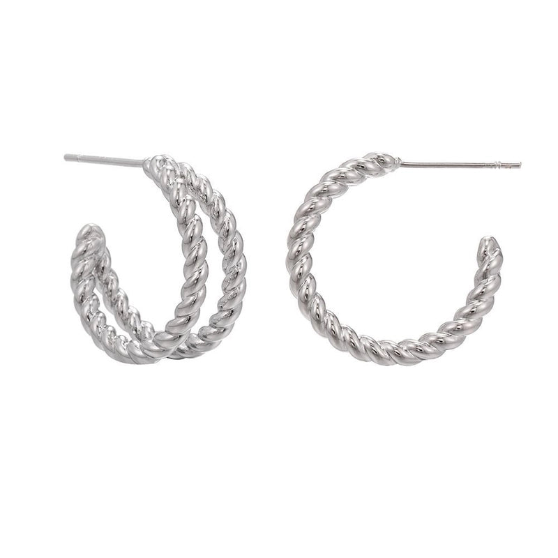 Ethnic Style Geometric Copper Earrings Ear Studs