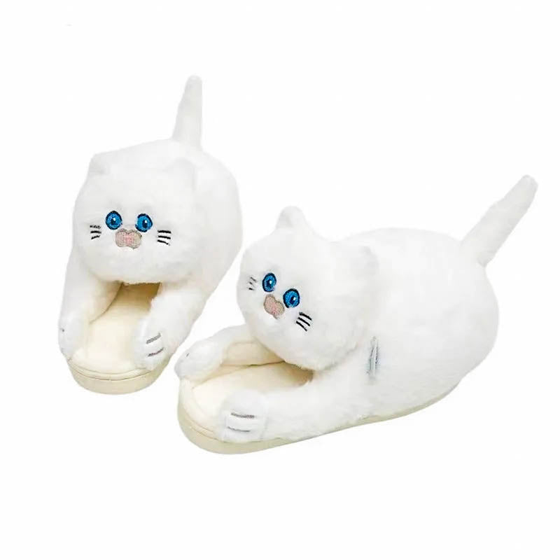 Hugging Cat Slippers - Women's