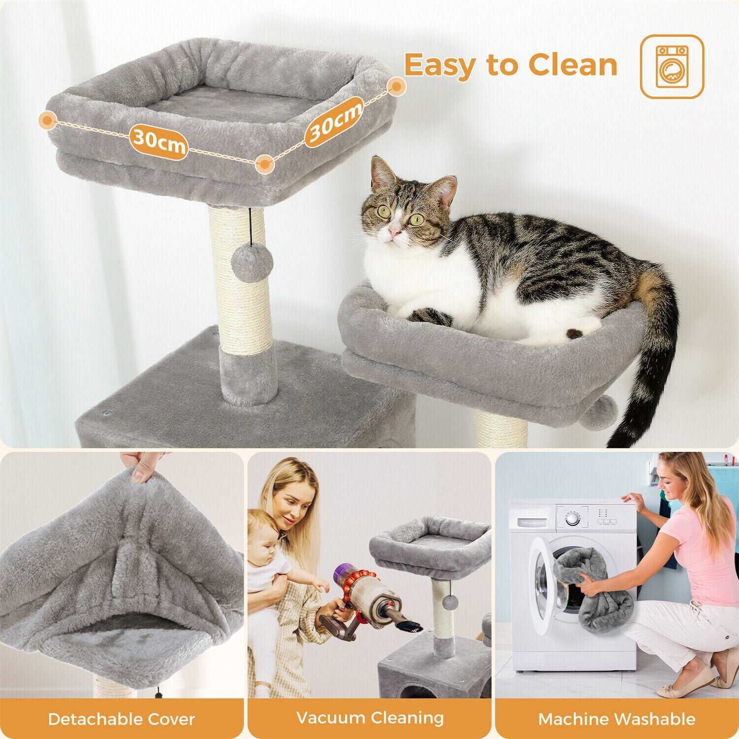 184cm Multilevel Cat Scratching Tower/ Tree