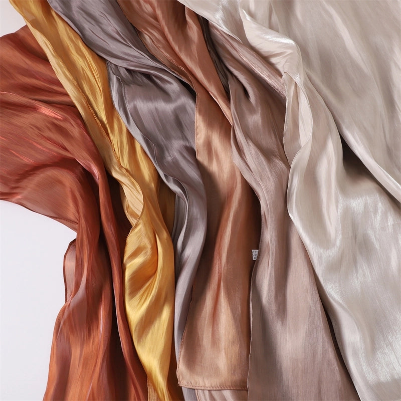 Spring And Summer New Thin Soft Shiny Satin Scarf Female Malay Indonesian Long Scarf Scarf Sun Protection Shawl