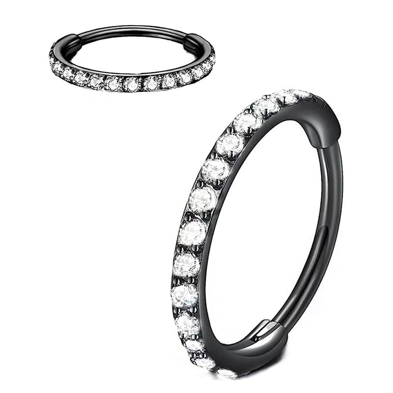 1 Piece Nose Rings & Studs Minimalist Classic Style Star 304 Stainless Steel Inlay Zircon Nose Rings & Studs
