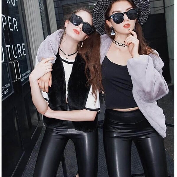 🎁 S-shaped PU Leather Leggings