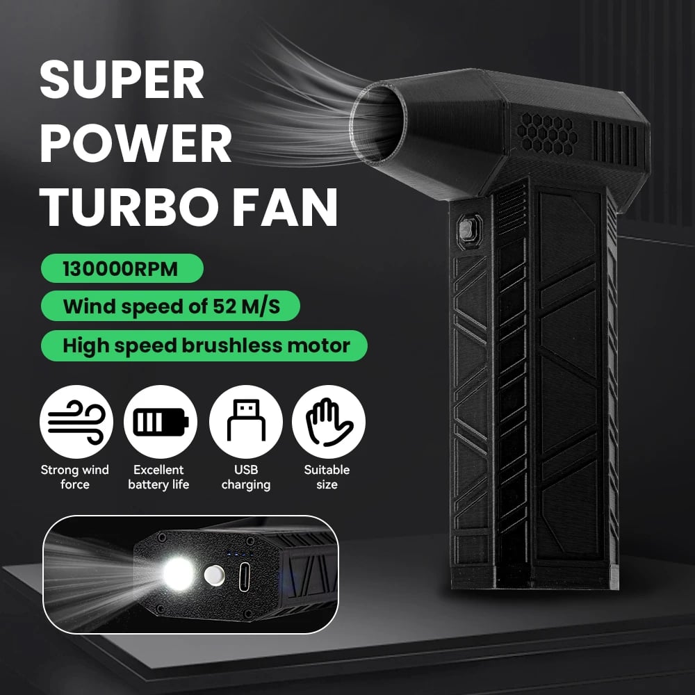 ✨Mini Turbo Jet Fan Electric Air Duster