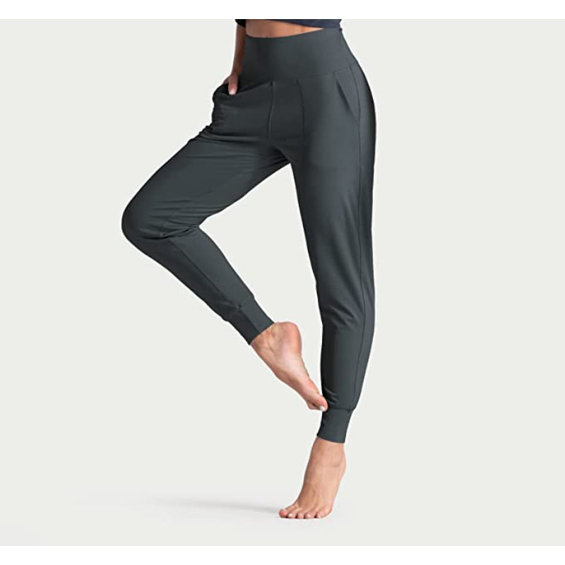 Joggers For Women High Waist Active Sweatpants Lightweight Tapered Lounge Yoga Athletic Pants With Pockets