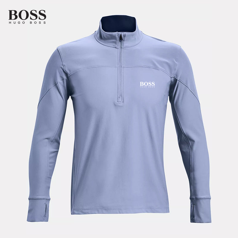 PRE-SALE BOSS Men-s Plus Size 1/4 Zip Golf Pullover