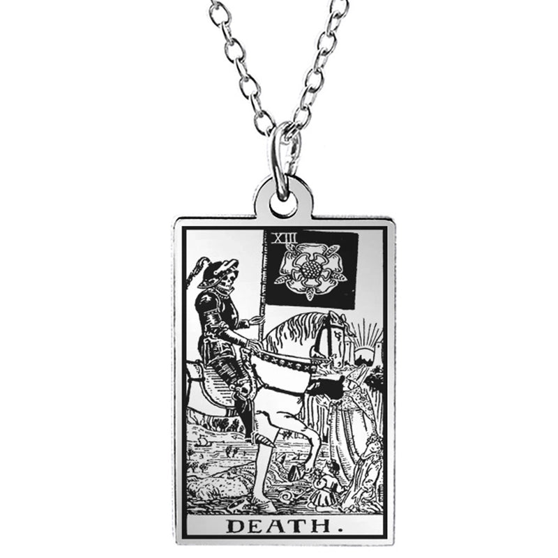 Retro Geometric Stainless Steel Pendant Necklace Plating Stainless Steel Necklaces 1 Piece