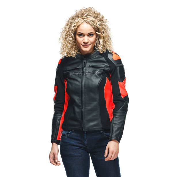 RACING 4 LADY LEATHER JACKET