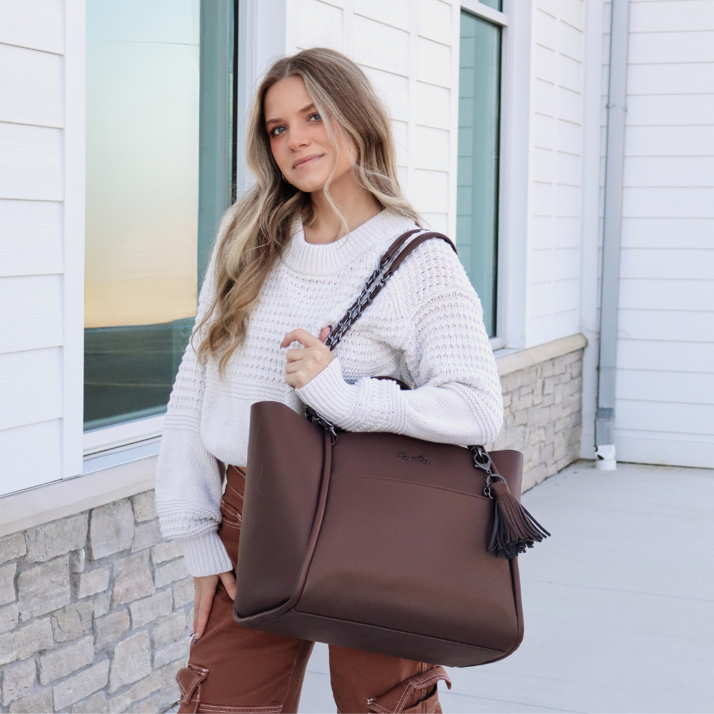 Limited Edition Espresso Boss Tote Diaper Bag