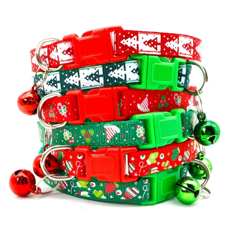 6 Pieces Cute Polypropylene Fiber Christmas Christmas Tree Pet Collar