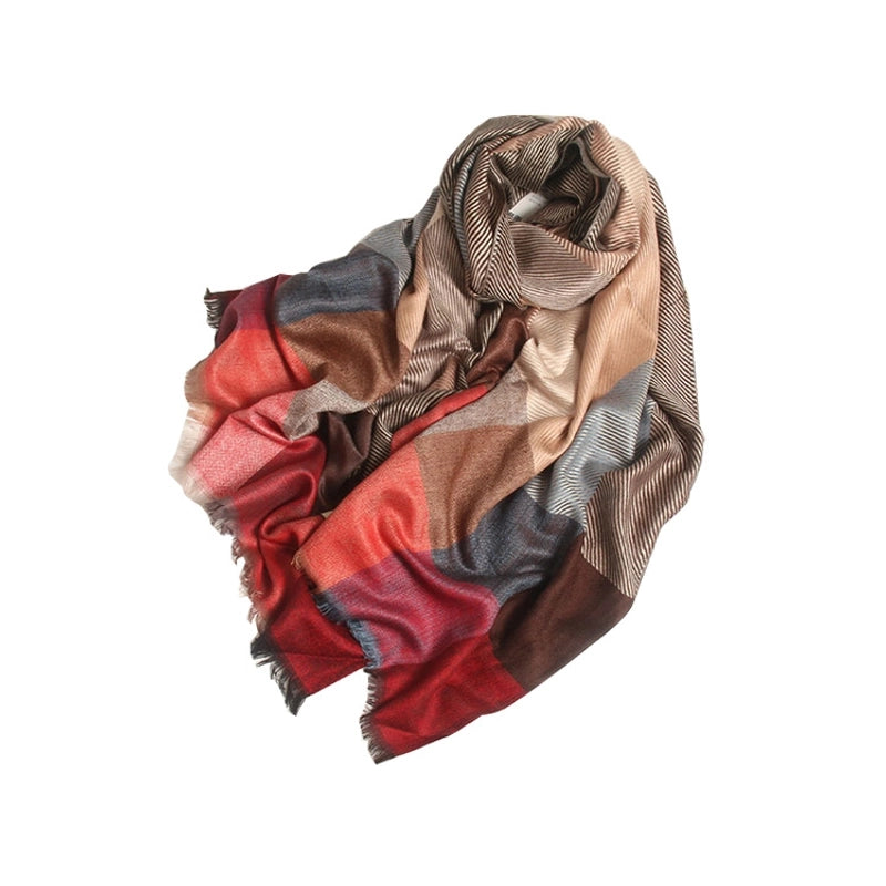 Nepal Cashmere Nine Color Plaid Women's Scarf Autumn And Winter Warm Unisex Scarf Shawl