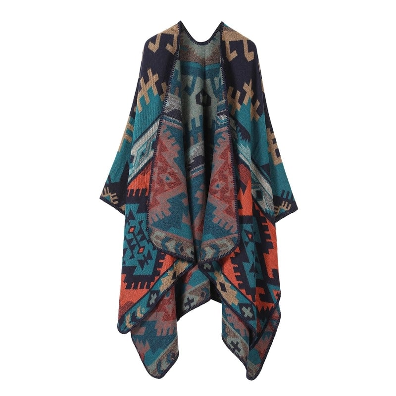 Unisex Ethnic Style Geometric Imitation Cashmere Shawl