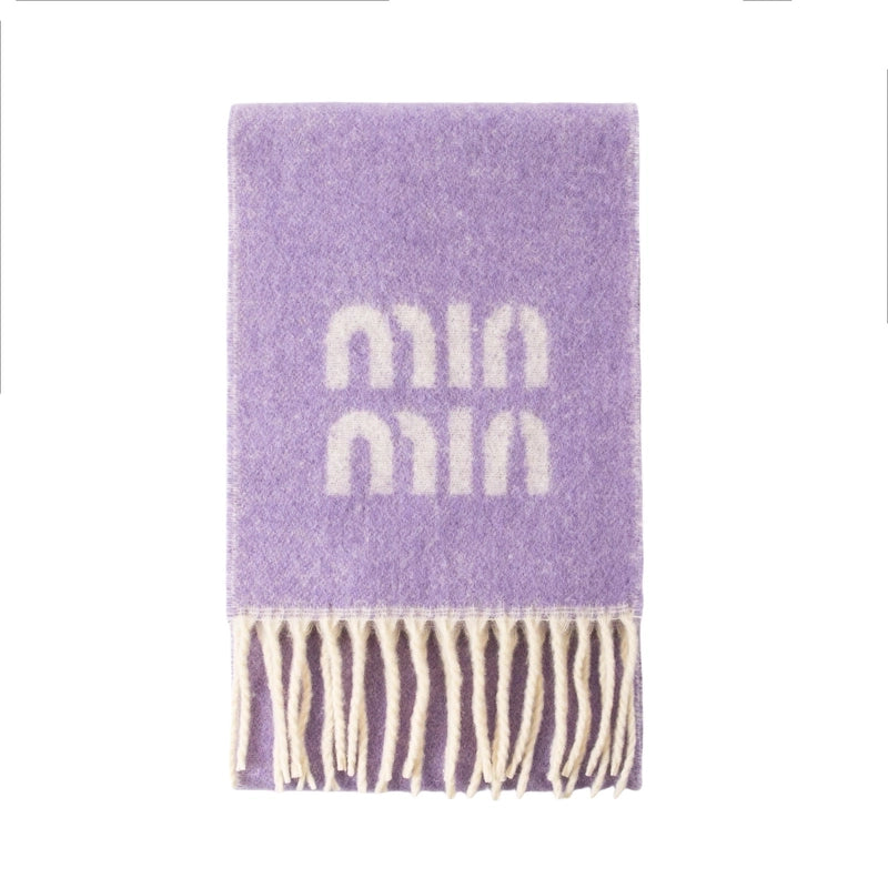 Plaid Tassel Mohair Scarf Women's Spring Students Travel Fashionable Sticker Casual Scarf