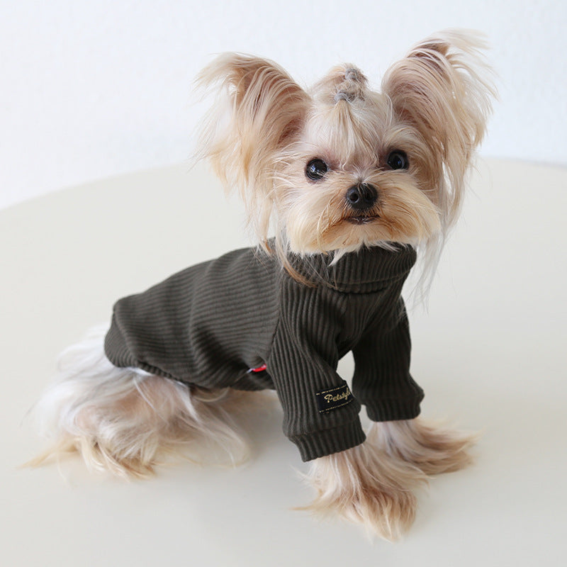 Solid Color Soft Knit Dog Cat Vest/T-shirt