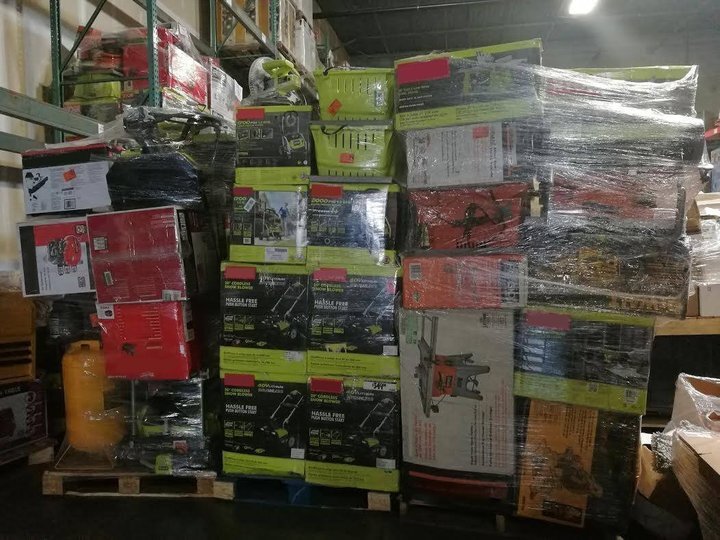 🎁2025  Amazon Customer Returns Tool Pallets Online⭐Buy 7 FOOT TALL “MONSTER” PALLETS Online