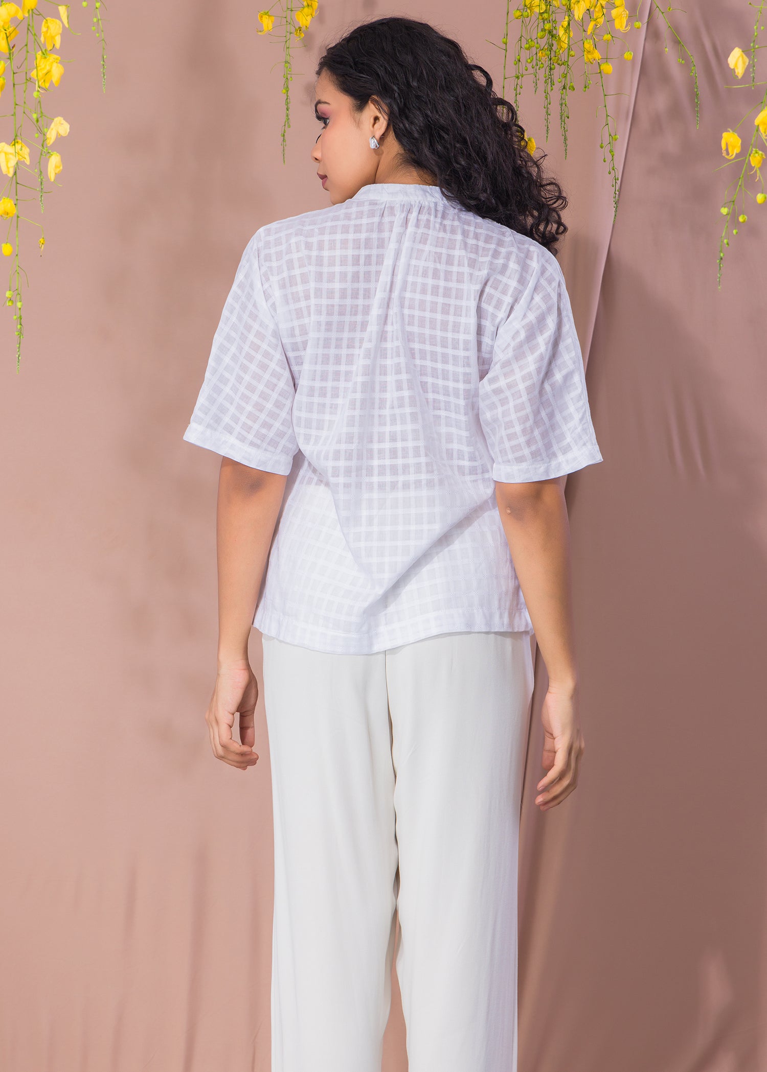 Basic Blouse With Large Front Pockets