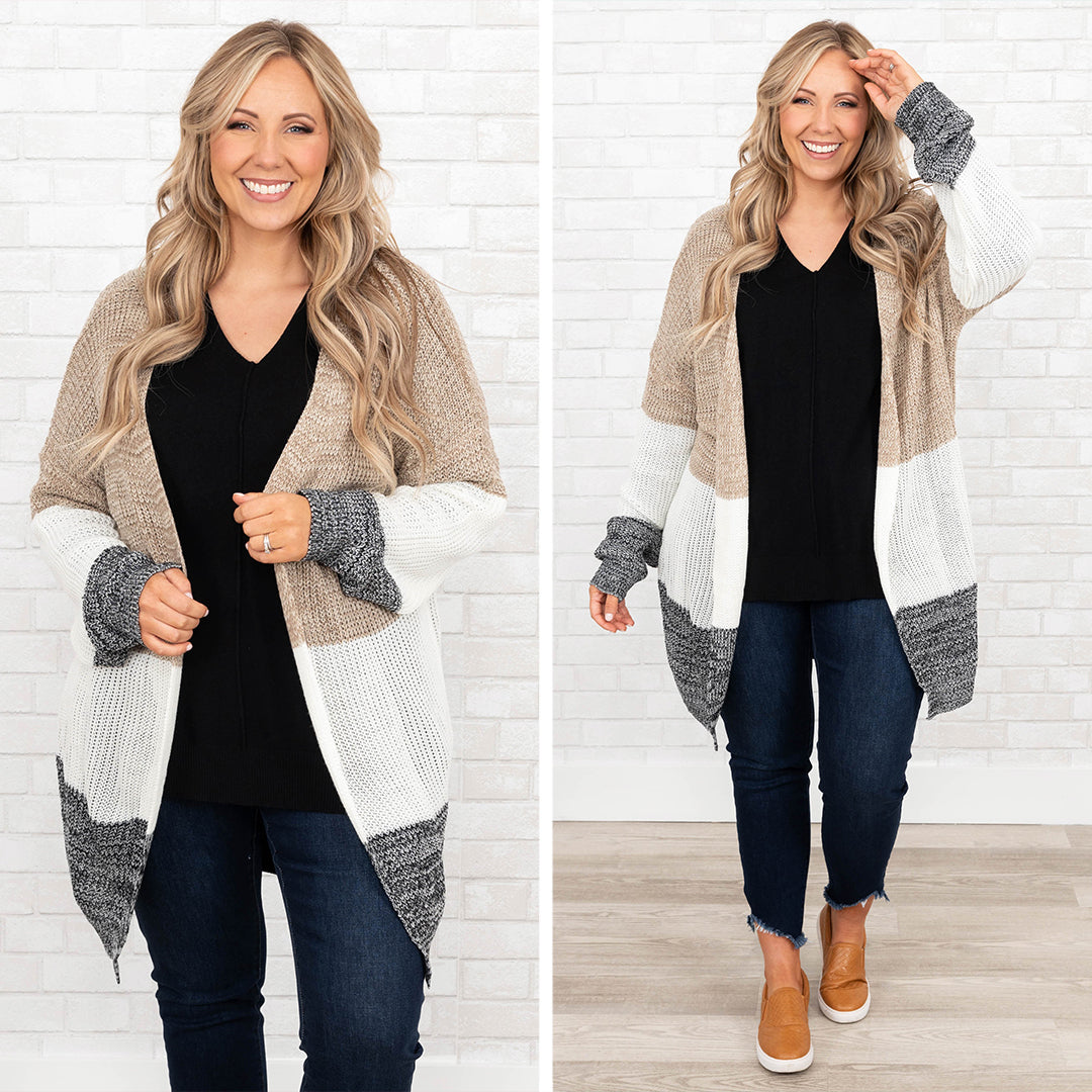 Above Standards Cardigan. Gray