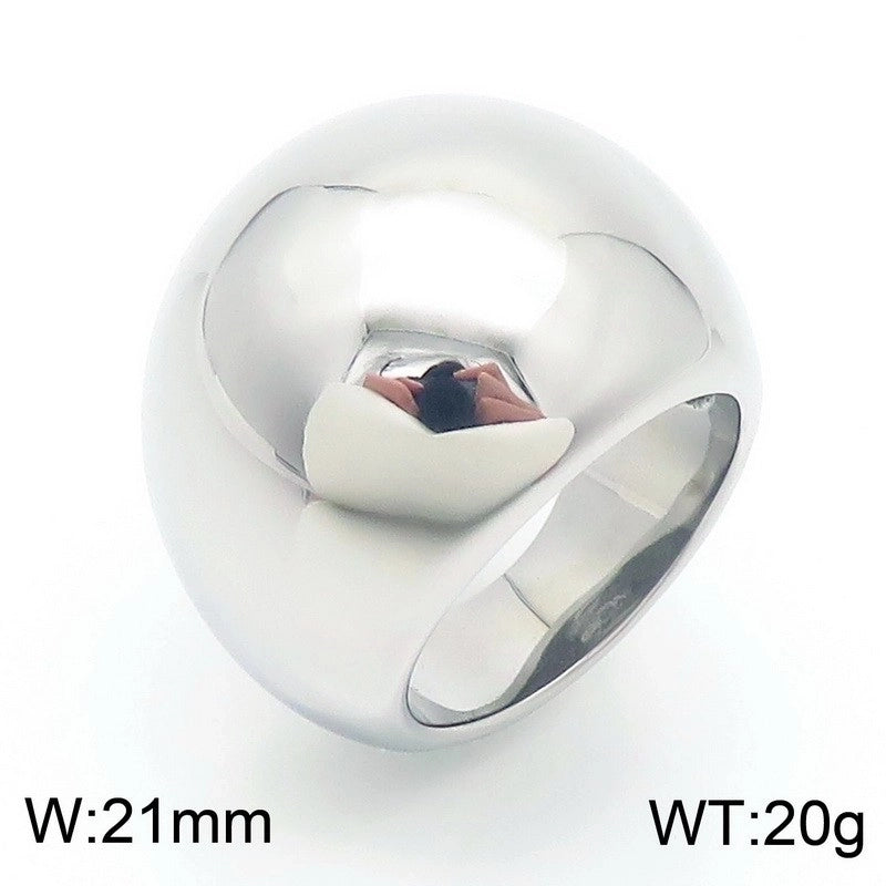 Vintage Style Geometric 304 Stainless Steel 18K Gold Plated Stainless Steel Rings