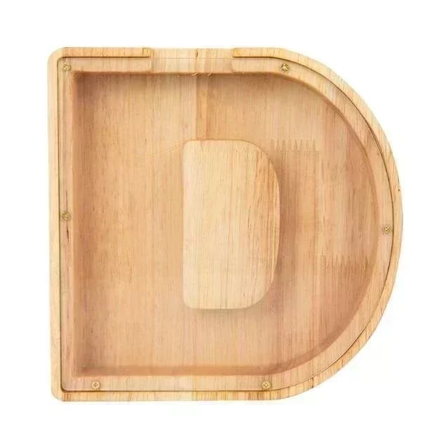 (🔥Summer Hot Sale Now-50% Off) Personalized Wooden Letter Piggy Bank - FREE SHIPPING