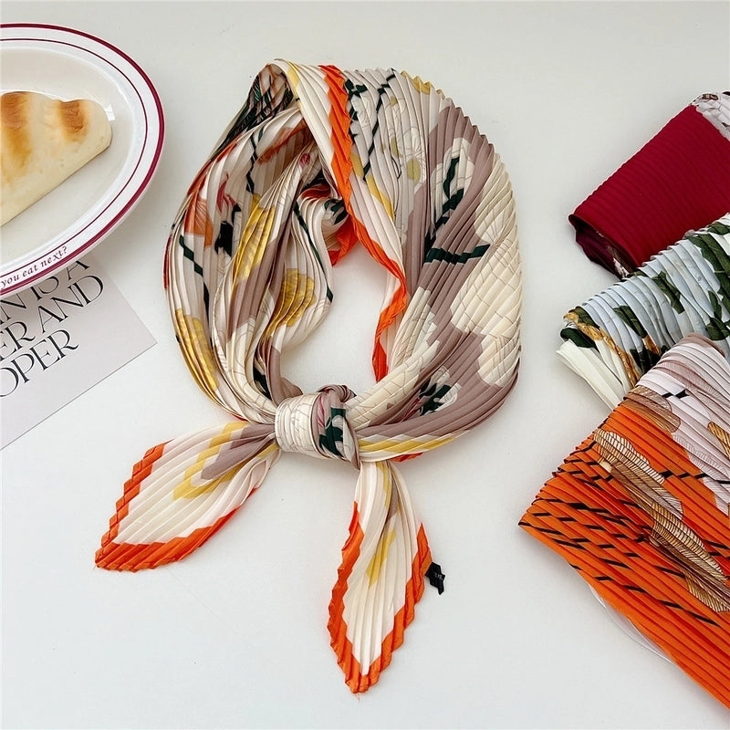 Women's Casual Minimalist Flower Polyester Printing Scarf