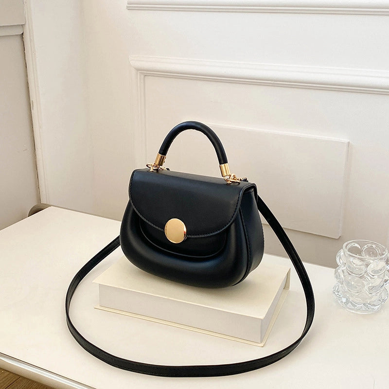 Women's Small Summer Pu Leather Streetwear Square Bag