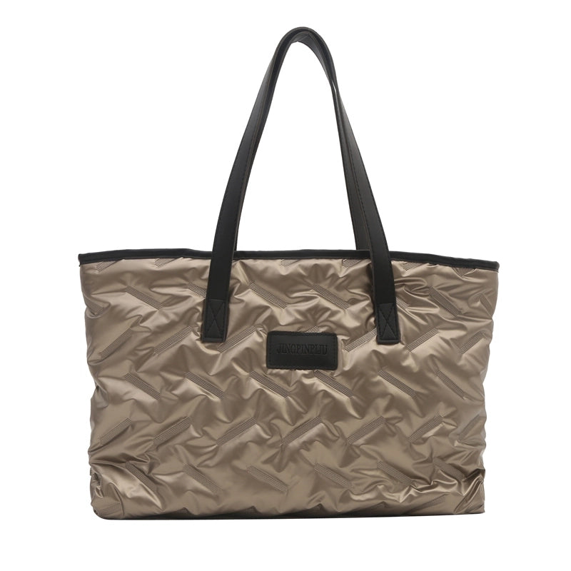 Women's Cotton Solid Color Classic Style Square Zipper Shoulder Bag