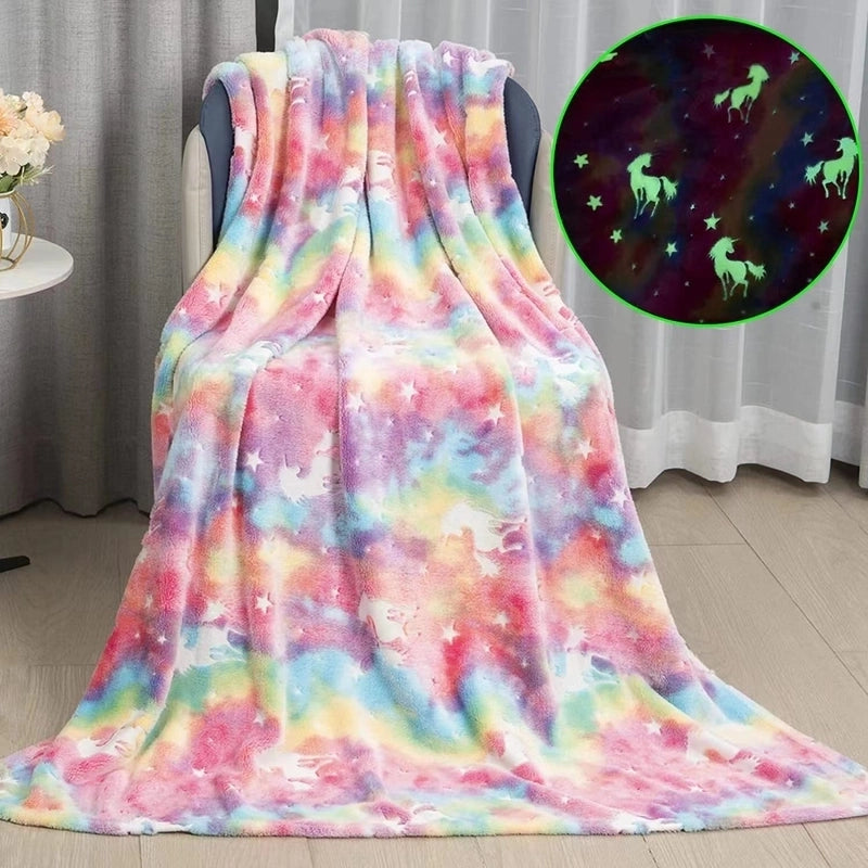 Vacation Solid Color Polyester Velvet Blanket