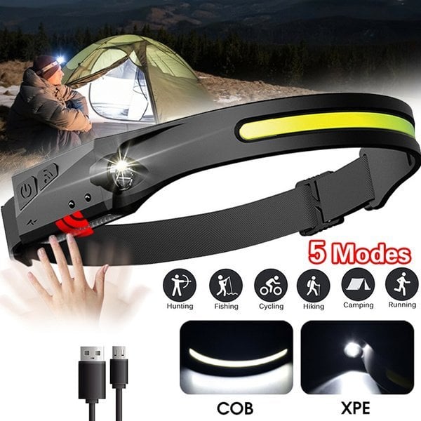 Super Bright Rechargeable Motion Sensor Waterproof LED Headlamp🎁【Buy 2 Get 1 Free. Buy 3 Get 2 Free!!! 】