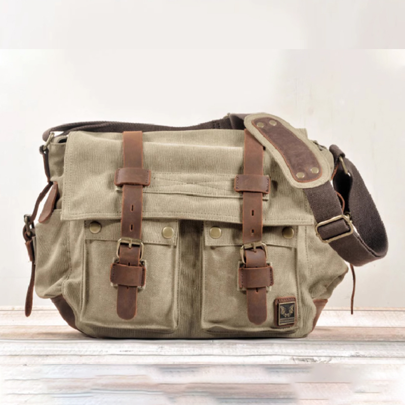 Vintage Outdoor Canvas Messenger Bag