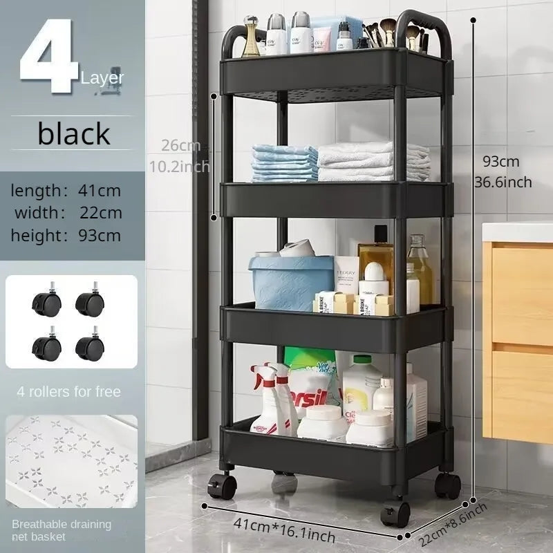 4X LAYERS TROLLEY WITH WHEELS