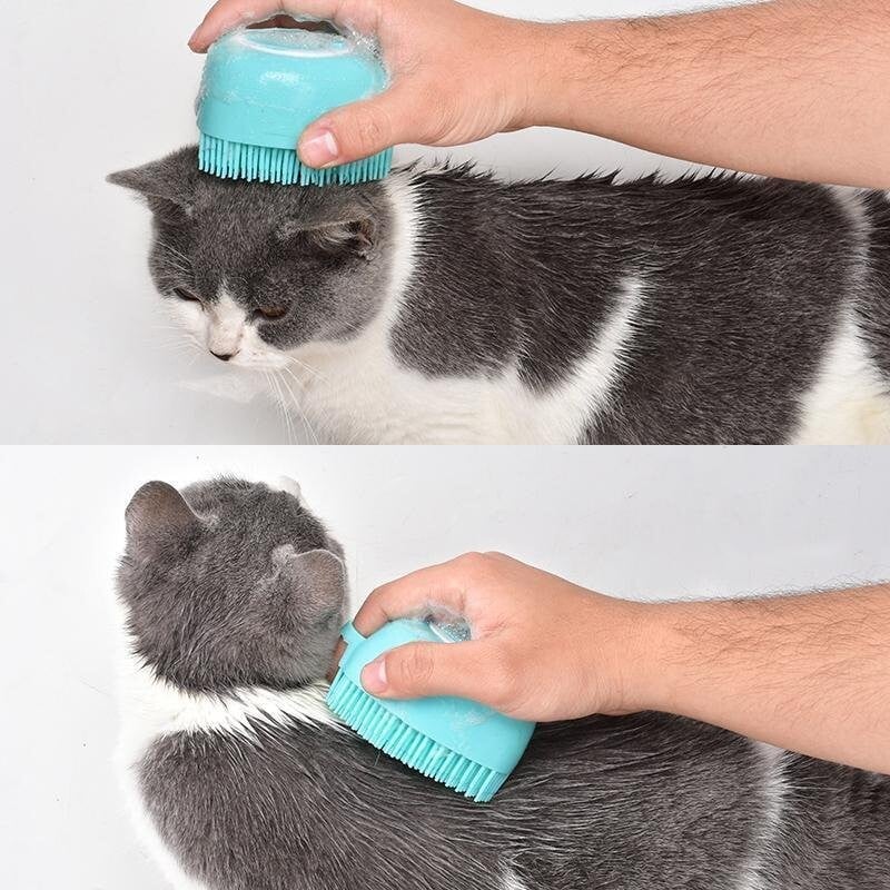 🔥 Pet Grooming Brush Bath
